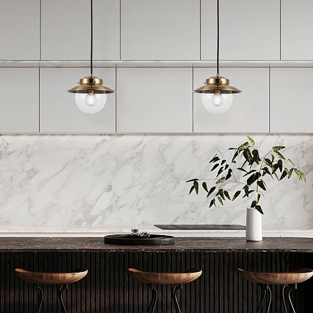 Светильник настенный Античная бронза/Прозрачный E14 1*40W SLE110101-01 - фото