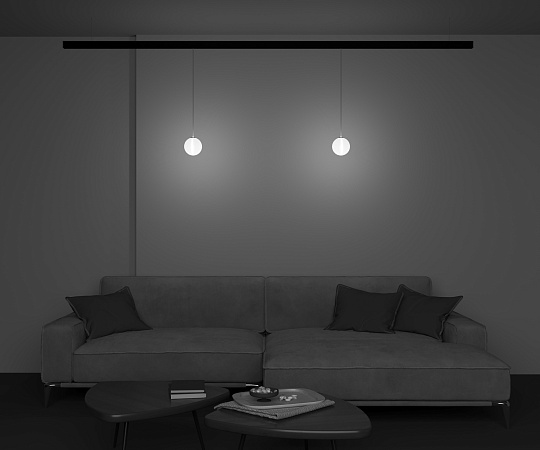 Трековая система Technical подвесная магнитная чёрная 200 TS-D-200-TR039-2-5W4K