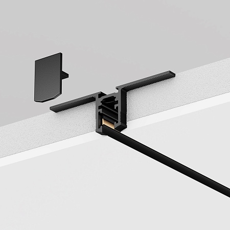 Шинопровод встраиваемый под гкл 9,5 мм 1 м levity Technical Busbar trunkings Levity TRX184-121B - фото