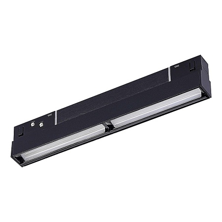 Магнитный трековый светильник Черный LED 1*12W 3000K 700Lm Ra>90 120° IP20 L220xW22xH46 ST804.436.12 - фото
