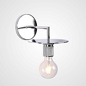 Бра Rh Utilitaire Knurled Disk Shade Sconce Silver Imperiumloft 123283-22