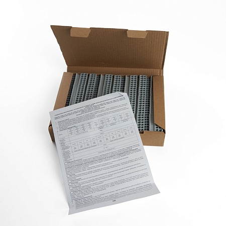 Зажим пружинный, 2-проводной проходной ЗНИ - 10,0 (JXB ST 10), серый STEKKER - фото