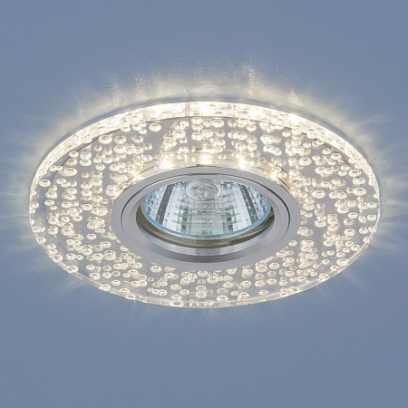 Точечный светильник с LED подсветкой 2199 MR16 CL зеркальный/прозрачный - фото