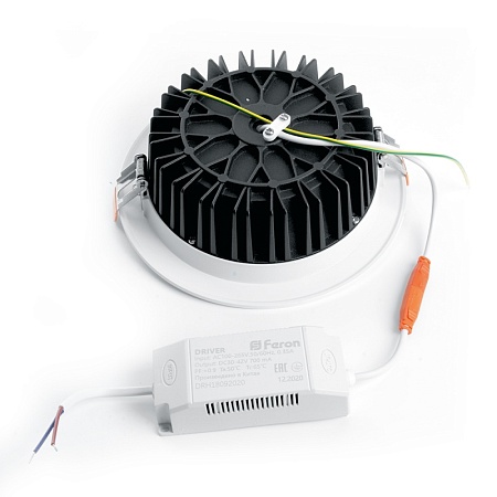 Светодиодный светильник Feron AL253 встраиваемый 12W 4000K белый серия MarketBright - фото