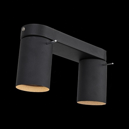 Спот ST-Luce Черный, Хром/Черный GU10 LED 2*3W SL597.401.02 - фото