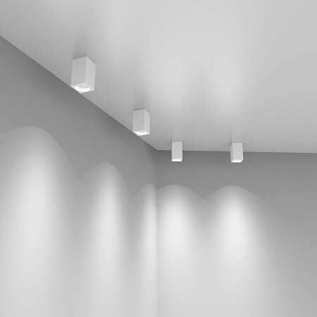 Накладной потолочный светильник 1085 GU10 WH белый матовый Elektrostandard - фото