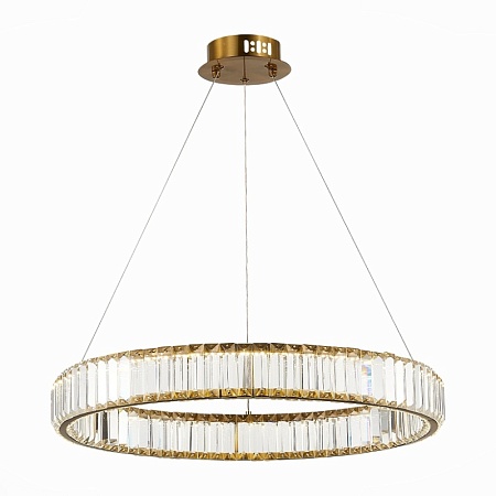 Люстра подвесная ST-Luce Латунь/Прозрачный LED 1*40W 4000K SL1622.363.01 - фото