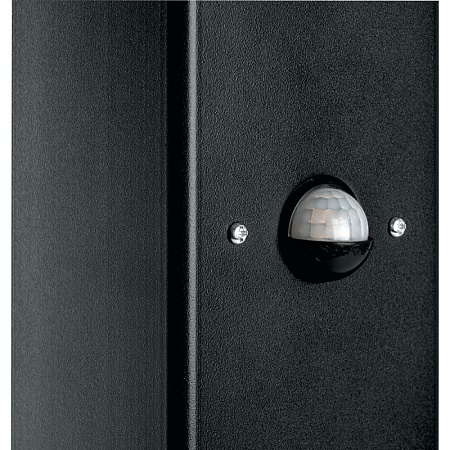 Светильник садово-парковый с датчиком освещенности/движения Feron DH0207, столб ,  E27 230V, черный - фото