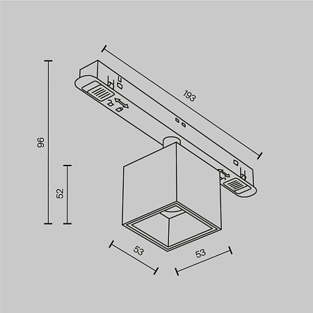 Трековый светильник Technical Alfa S TR133-2-7W4K-B - фото