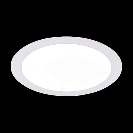 Св-к встр. Белый LED 1*18W 4000K 1 350Lm Ra80 110° IP20 D225xH8 90-265V ST209.548.18 - фото