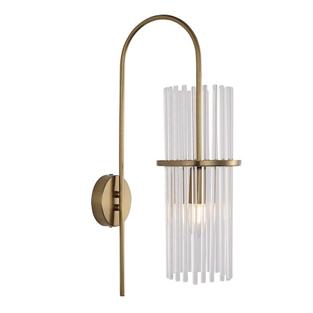 Светильник настенный ST-Luce латунь/прозрачный E14 1*40W SL6145.301.01 - фото