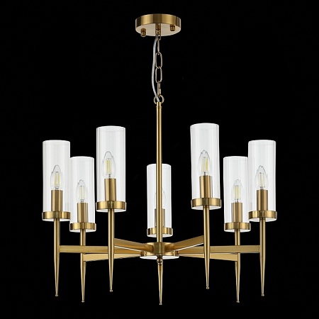 Люстра подвесная ST-Luce Латунь/Латунь, Прозрачный E14 7*60W SL1159.303.07 - фото