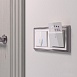 Выключатель двухклавишный с подсветкой белый WL01-SW-2G-LED - фото