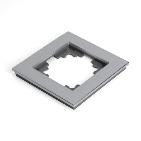 Рамка 5-местная, металл, STEKKER, MFR00-7005-03, серия Катрин, серебро - фото