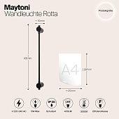 Настенный светильник (бра) Maytoni Rotta MOD413WL-L6B3K