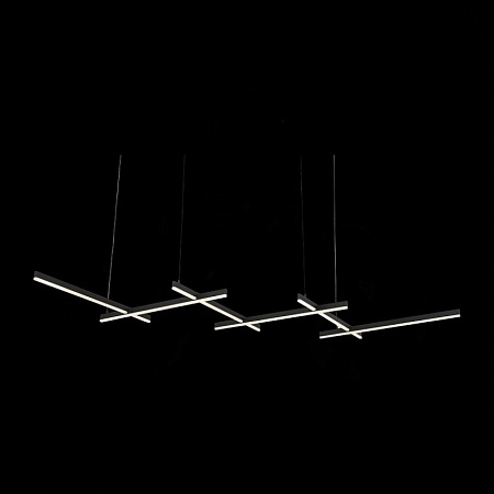 Люстра подвесная ST-Luce Черный/Белый LED 6*14W 4000K SL394.403.06 - фото