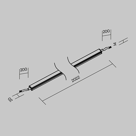 Токоведущий светильник для уличной трековой систем Outdoor O-TR001-LL-L20W3K - фото