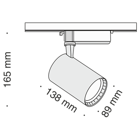 Трековый светильник Technical Vuoro TR003-1-17W4K-B - фото