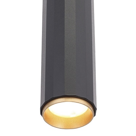 Светильник подвесной ST-Luce Черный/Черный, Золотистый LED 1*7W 3000K SL6210.403.01 - фото