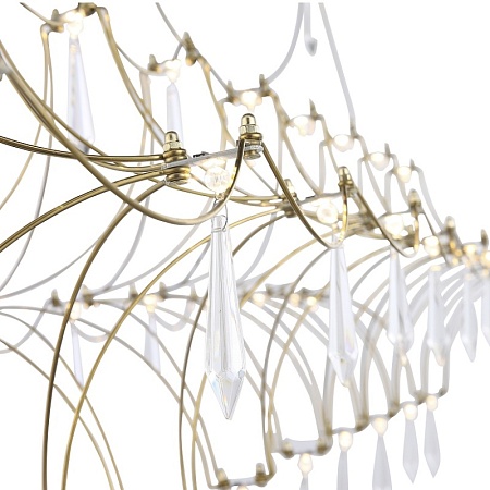 Светильник подвесной ST-Luce Золотистый/Прозрачный LED 1*23W 4000K SL6603.203.23 - фото