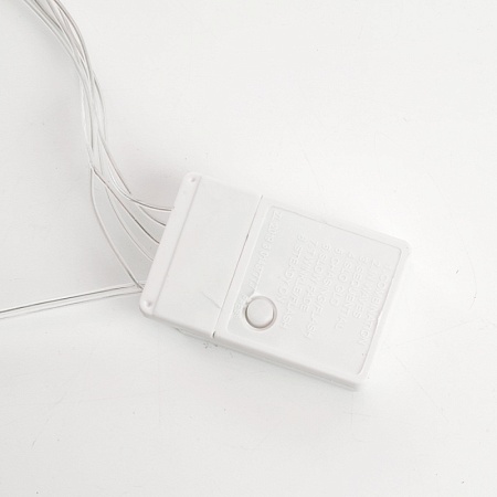 Светодиодная гирлянда Feron CL25 занавес Звездочки  2*1м  + 3м 5000K с контроллером, c питанием от сети 230V, прозрачный шнур - фото