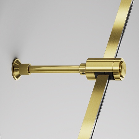 Крепление настенное Wall одинарное удлиненное Flarity латунь - фото