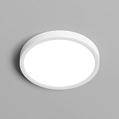 DK6520-WH Накладной светильник THIN, IP40, 18W, 3000K/4000K/6500K, переключатель цветовой температуры на корпусе, белый, полимер