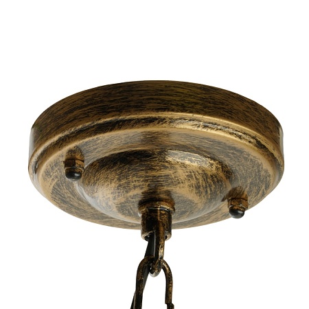 Светильник садово-парковый Feron 8105/PL8105 восьмигранный на цепочке 100W E27 230V, черное золото - фото