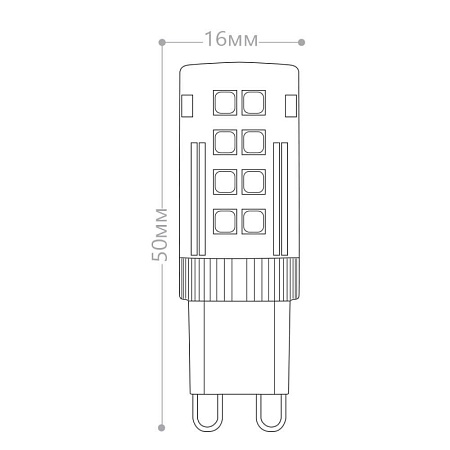 Лампа светодиодная Feron LB-432 G9 5W 175-265V 4000K - фото