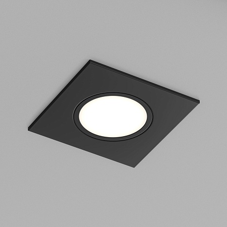 DK3102-BK Встраиваемый влагозащищенный светильник, IP65, до 10 Вт, LED, GU5,3, черный - фото
