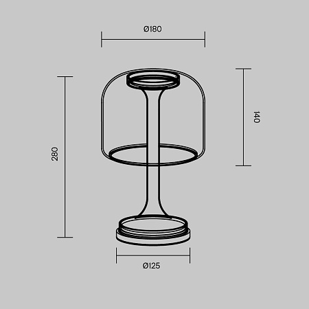Настольный светильник Maytoni MOD286TL-L8B3K - фото