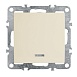 Выключатель 1-клавишный c индикатором (механизм), STEKKER, PSW10-9101-02, 250В, 10А, серия Эрна, слоновая кость - фото