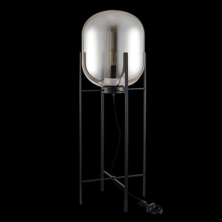 Торшер ST-Luce Черный/Дымчатый E27 1*40W (из 2-х коробок) SL1050.725.01 - фото