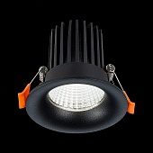 Св-к встр. Черный LED 1*10W 4000K 900Lm Ra&gt;90 38° IP20 D85xH75 170-240V ST703.448.10