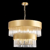 Люстра подвесная ST-Luce Золотистый/Золотистый, Прозрачный E14 9*40W SL1225.203.09