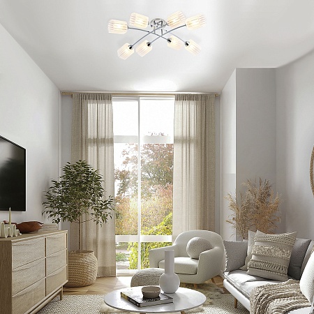 Потолочный светильник Eurosvet 30125/8 хром - фото