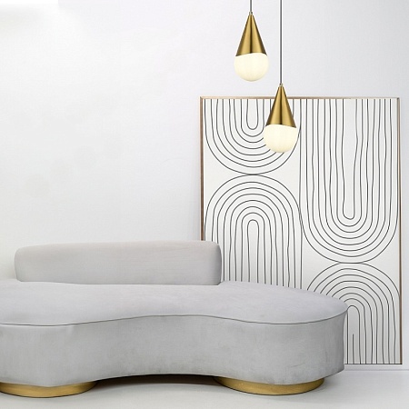 Светильник подвесной Золотистый/Белый E27 1*40W SLE1197-203-01 - фото