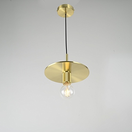 Подвесной Светильник Rh Utilitaire Disk Shade Pendant Brass Imperiumloft 123643-22 - фото