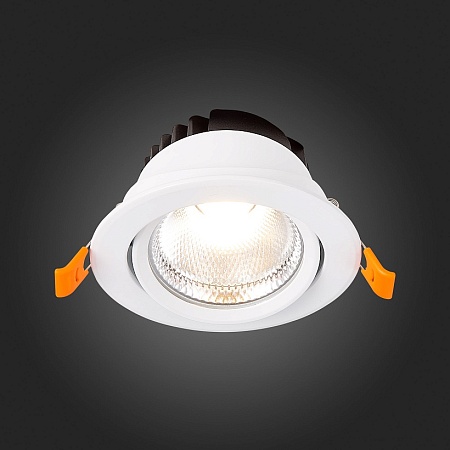 Св-к встр. Белый LED 1*24W 3000K 1 800Lm Ra80 36° IP20 D138xH88 220-240V ST211.538.24.36 - фото