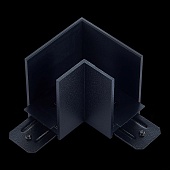 Соединитель угловой SKYLINE 220 ST-Luce черный, металл ST015.422.14.1