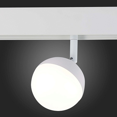 Магнитный трековый светильник белый LED 1*7W 4000K 520Lm Ra>80 120° IP20 L120xW90xH192 ST358.546.07 - фото