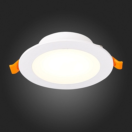 Св-к встр. Белый LED 1*10W 3000K/4000K/6000K 850Lm Ra80 110° IP20 D120xH30 220-240V ST212.508.10 - фото