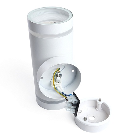 Светильник садово-парковый Feron DH1002, на стену вверх/вниз, 230V, белый - фото