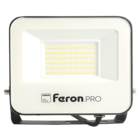 Светодиодный прожектор Feron.PRO LL-1000 IP65 50W 6400K черный - фото