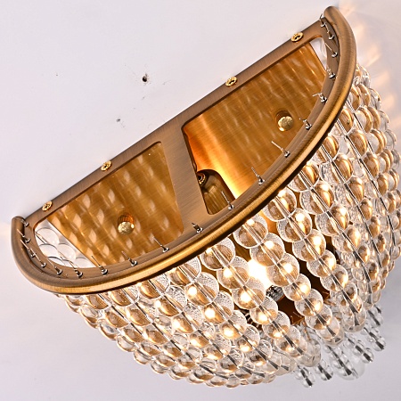 Бра Jacqueline White Sconce Brass Imperiumloft 219343-22 - фото