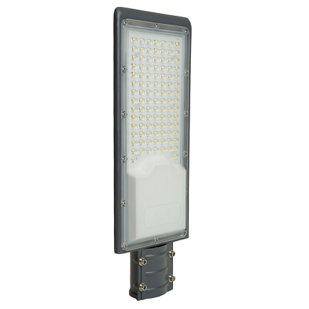 Светодиодный уличный консольный светильник Feron SP3033 100W 6400K 230V, серый - фото