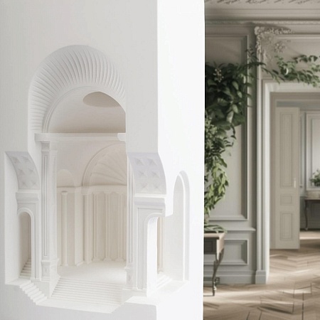 10355A Гипсовый встраиваемый светильник под покраску LOFT IT Antique - фото