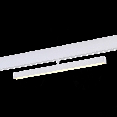 Магнитный трековый светильник Белый LED 1*12W 3000K 900Lm Ra>90 120° IP20 L405xW22,5xH9 ST802.536.12 - фото
