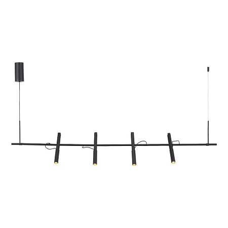 Светильник подвесной ST-Luce Черный/Черный, Золотистый LED 4*3W 3000K SL6210.403.04 - фото