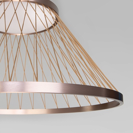 Подвесной светильник Eurosvet 40017/1 LED коричневый - фото